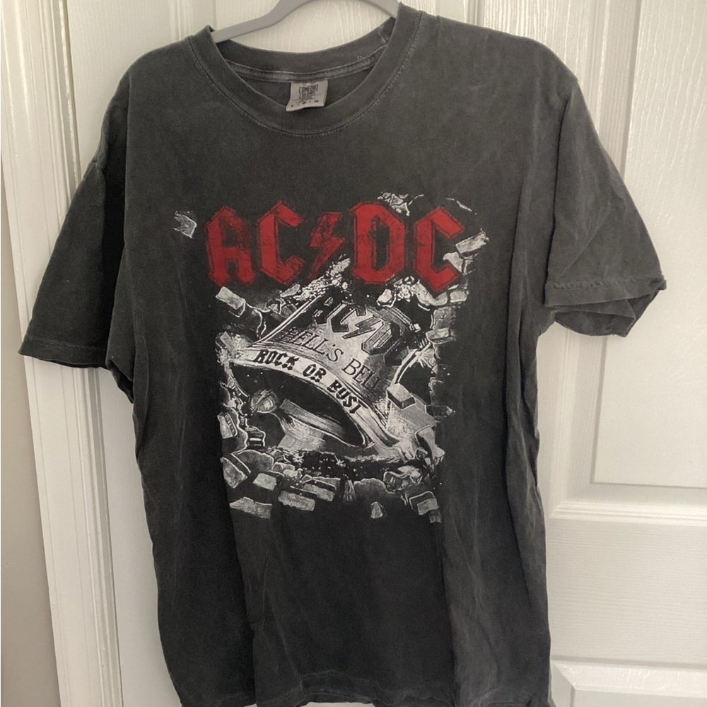 AC/DC Graphic T-Shirt in Black and Red